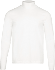 Roll Neck Long Sleeve Tee - Ecru
